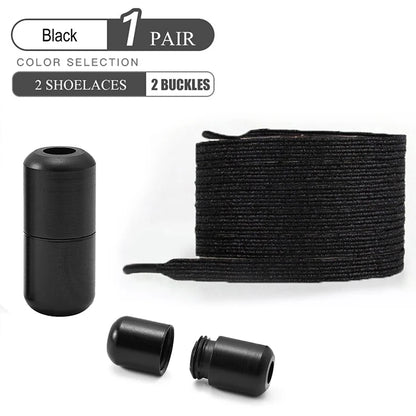 1Pair/2Pairs/4Pairs No Tie Shoe Laces Colorful Buckle Shoelaces Pearl Light Colorful Fashion Without Ties Elastic Laces Sneaker