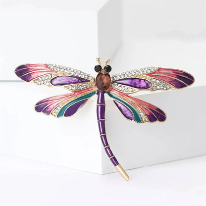 1Pc Color Y2K Dragonfly Brooch Pin Beautiful And Exquisite Retro Jewelry Accessories Elegant And Romantic Party Gift For Women