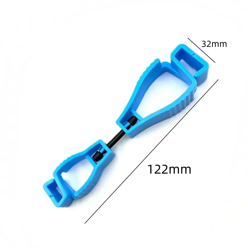 1PC Gloves Clip Hanger Safety Glove Holder Plastic Working Gloves Clamp Safety Work Gloves Guard Multifunctional Camping Tools