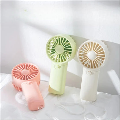MEET SUN Portable Fan Convenient Creative Small Fan Pocket Hand-held Fan Lightweight AA Battery Handheld Mini Fan Air Coolers