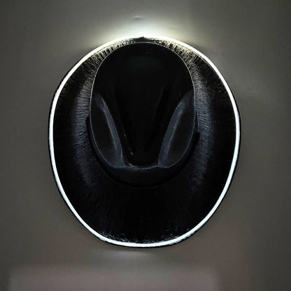 LED Glowing Cowgirl boy Hat Neon Luminous Bride Hat For Holiday Light Up Supplies Fluorescent Party Props Bachelorette Party Hat