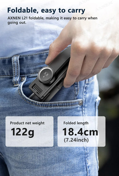 Selfie Stick Tripod for Cell Phone, Mobile Stand Monopod with Wireless Remote for iPhone Samsung Huawei Xiaomi Smartphone