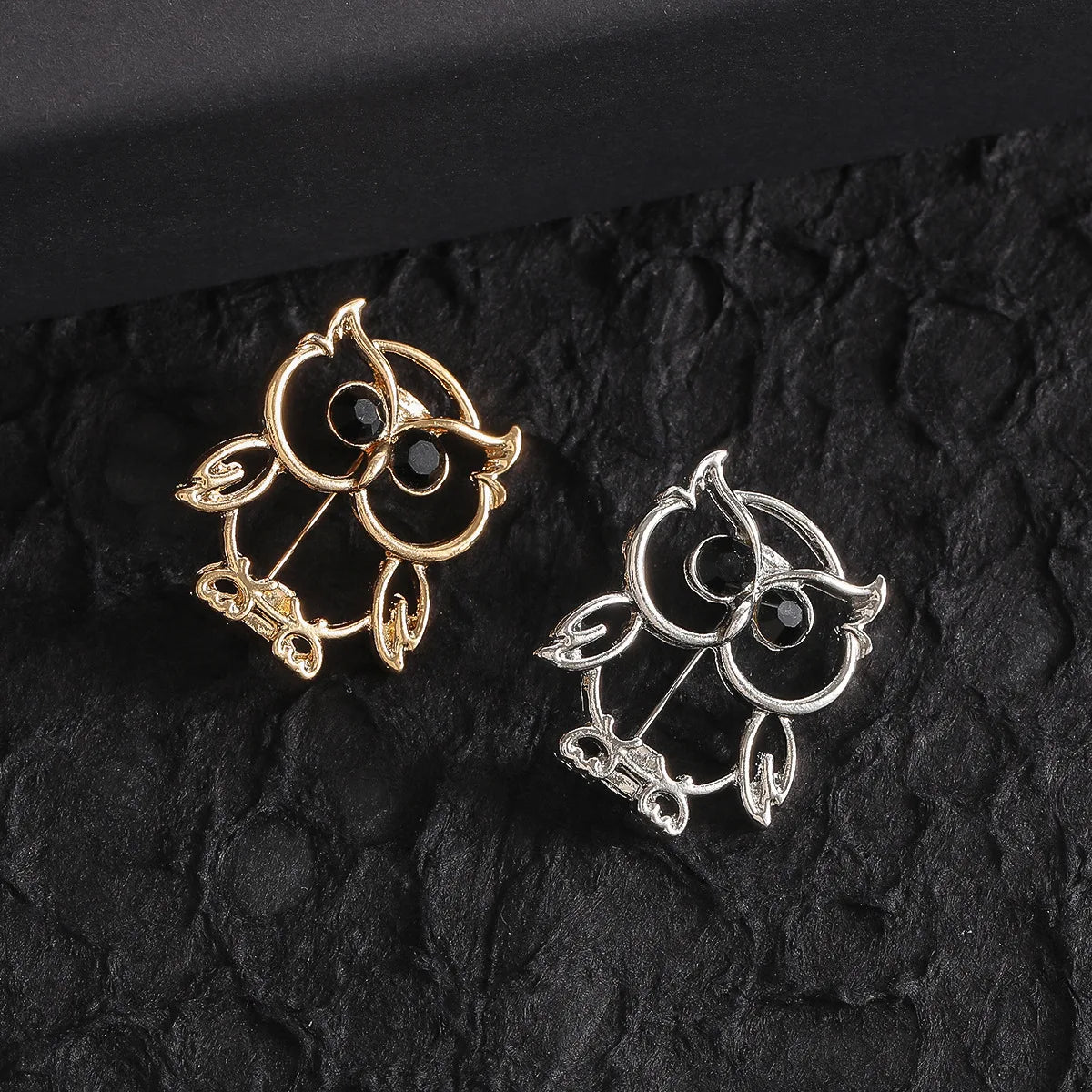 Exquisite Owl Animal Brooch Texture Animal Lapel Pin Fashion Jewelry Accessories Gift