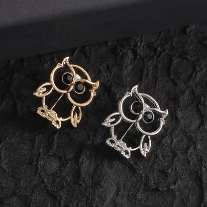 Exquisite Owl Animal Brooch Texture Animal Lapel Pin Fashion Jewelry Accessories Gift