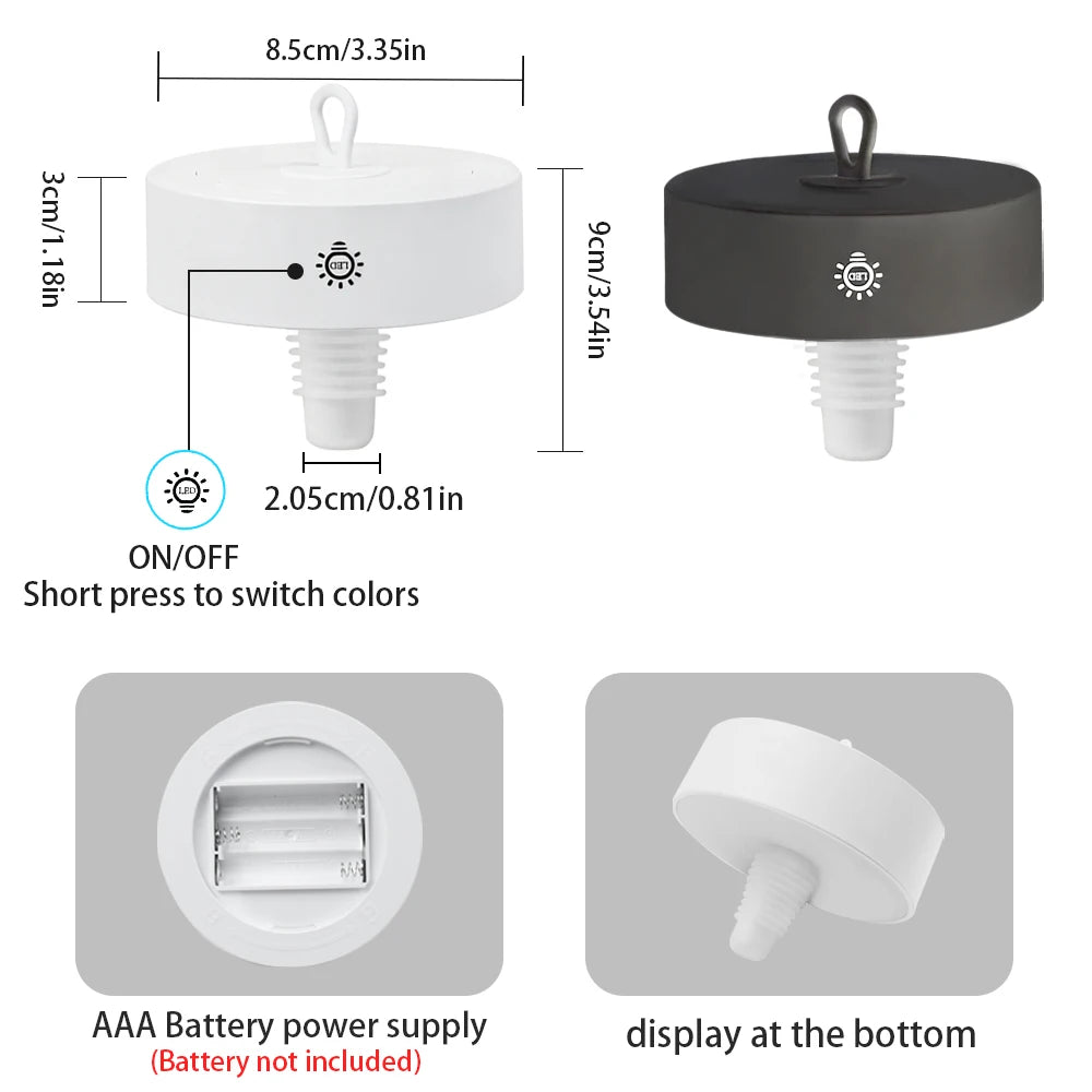 Wine Head Lamp Embedded Bar Restaurant Living Room RGB Dimming Decoration Wine Bottle Table Lamp Atmosphere Light Night Light