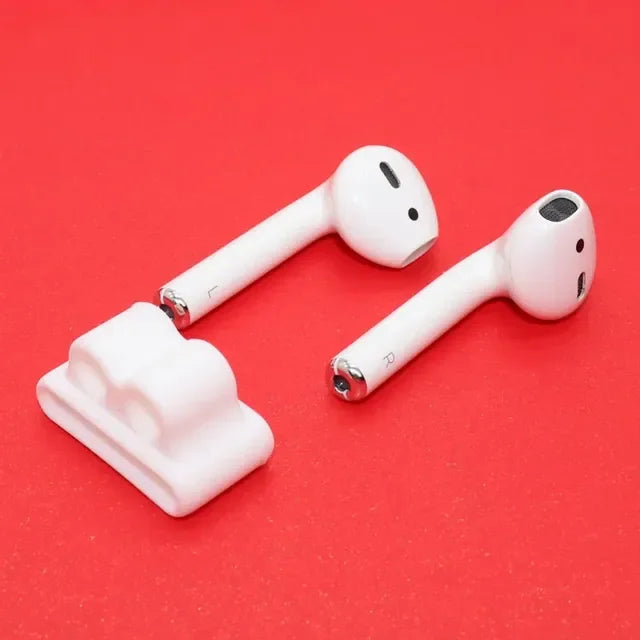 For AirPods Silicone Stand Holder Bluetooth Earphone Apple I7 Earphones Earbud Holder Clip for Apple Watch Anti-lost