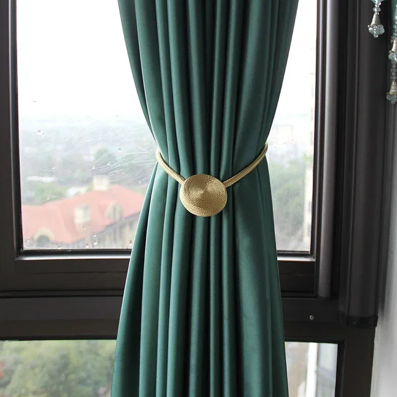 1pc Magnetic Curtain Tieback Clip Room Accessories Curtains Holder Buckles Rope Strap Home Decor