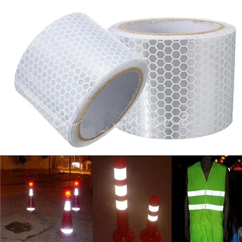 3M/1M Car Reflective Tape Auto Safety Warning Sticker Reflector Protective Tape Strip Film for Trucks Auto Motorcycle Stickers