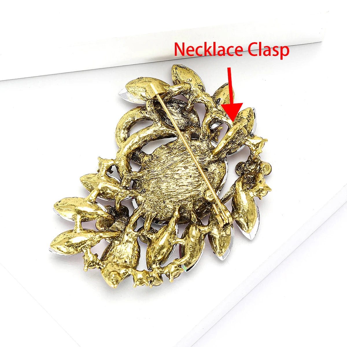 Beaut&Berry Luxury Crystal Glass Brooches for Women Rhinestone Pins Friends Party Gifts Banquet Jewellery Accessories