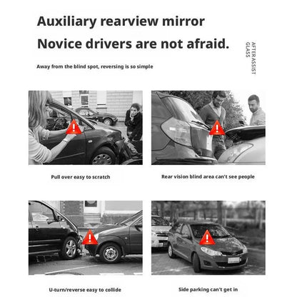 2pcs Universal Blind Spot Mirrors 360° Adjustable Wide-Angle View HD Side Rear Rearview Mirror Auto Auxiliary Rearview