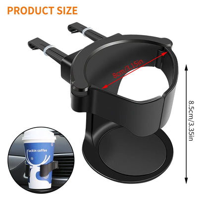 Car Cup Holder for Air Vent - Universal Auto Drink Rack Stand for Water Bottles & Ashtray