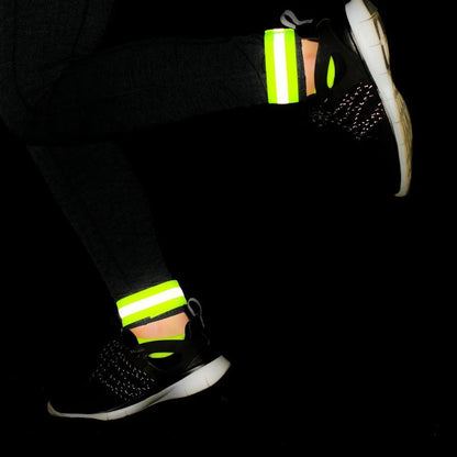 1PCS Running Reflective Arm Band for Wrist Ankle Leg Safety Reflector Tape Night Walking Cycling Led Bracelet Strap High Visibil