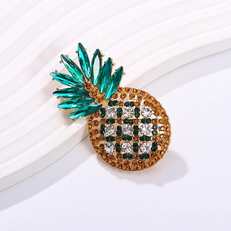Elegant and Beautiful Watermelon Apple Durian Mulberry Fruit Design Brooch Pin for Men and Women Clothing Accessories