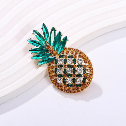 Elegant and Beautiful Watermelon Apple Durian Mulberry Fruit Design Brooch Pin for Men and Women Clothing Accessories