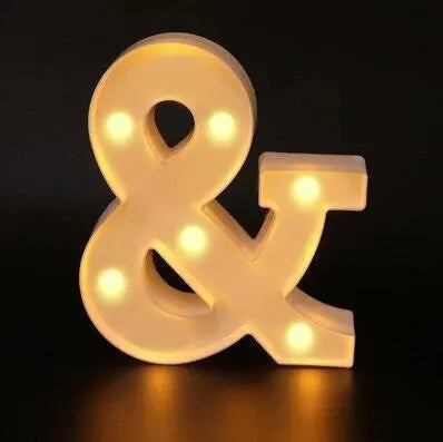 Ins Hot Sale 26 English Letter Led Light Design Lamp For Wedding Birthday Colorful Light Proposal Confession Surprise Night