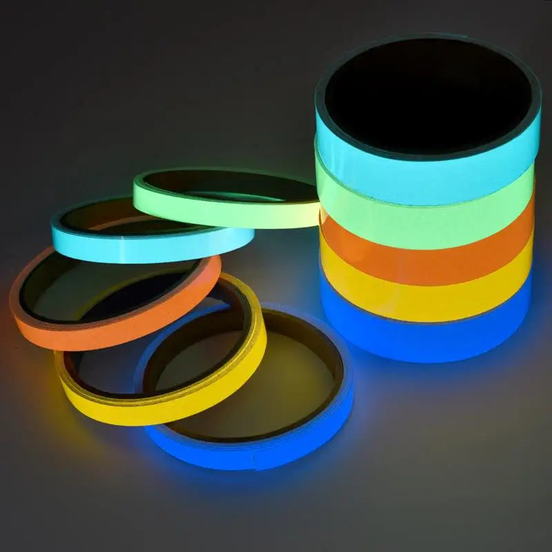 Luminous Fluorescent Night Self-Adhesive Glow In The Dark Sticker Tape Safety Security Home Decoration Warning Adhesive Tape