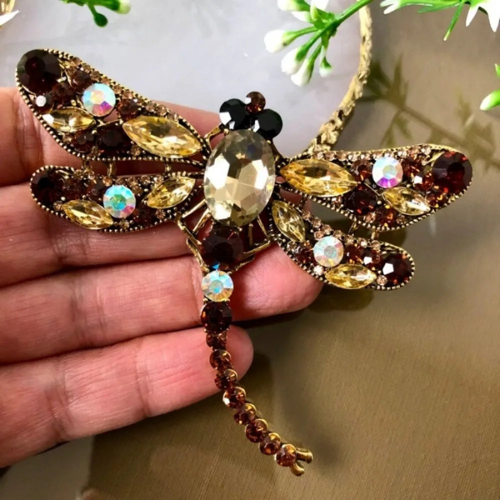 Baroque Luxury Beautiful Dragonfly Design Men's Women's Brooch Pins，Jewelry & Accessories，WeddingHolidayPartyCoupleSurprise Gift