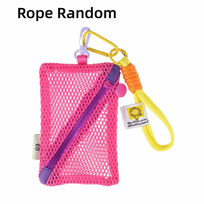 Fashion Dopamine Color Storage Bag Large Capacity Candy Color Mesh Cosmetic Bag Toiletry Make Up Case