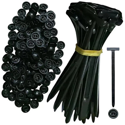 Cable tie buckle fixed through the core nail cable tie buckle mudguard fender inner lining trunk buckle