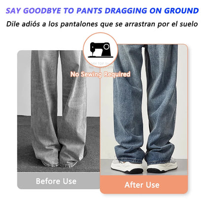 4~10PCS Invisible Leg Shortening Clip, Non-Slip Pants Edge Clip, Quick Fix Hem Clip, Hidden Pants Adjuster, Sewing Accessories