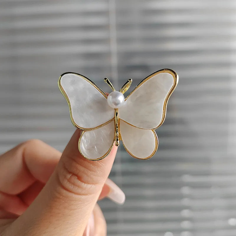 Classic Rhinestone Butterfly Brooches For Women Vintage Beauty Casual Brooch Pins Clothing Accessories Party Wedding Gifts