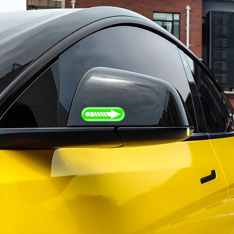 Novice And Beginner Driving Safety Point Luminous Stickers For Driving Assistance Signs Car Accessories