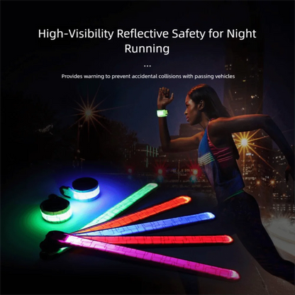 Night Running Armband LED Light Band Cycling Safety Armband Outdoor Sports Safety Arm Belt Leg Warning Wristband