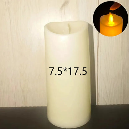Wholesale LED Flameless Candles Flickering Light for Christmas Wedding Birthday Party Decor, 1–10PCS Battery Operated Candle