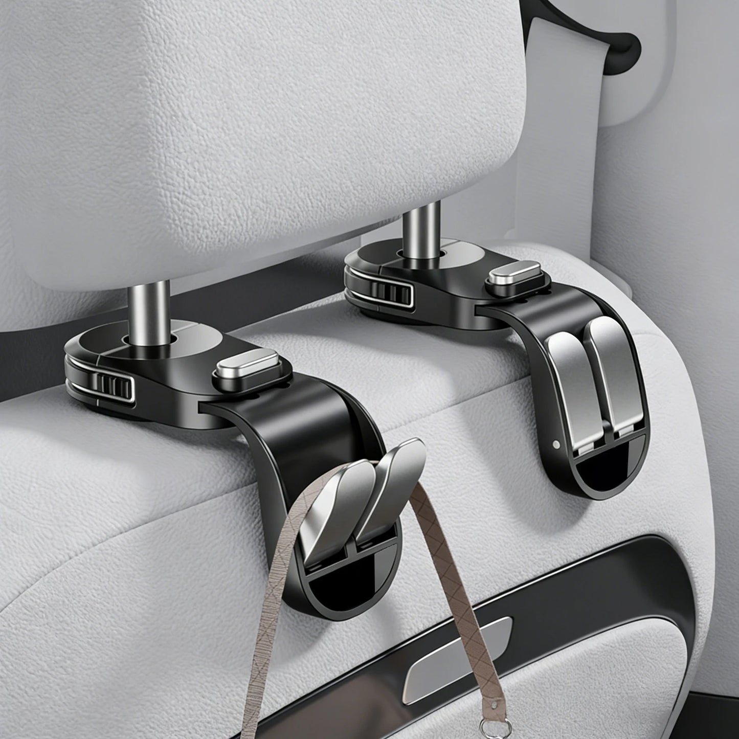 Car Seat Back Hook foldable Headrest Hidden Mount Auto Vehicle Back Seat Organizer Car Accessories Hanging Hooks Storage Hanger