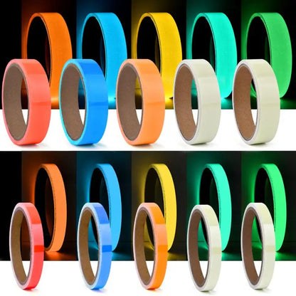 Luminous Fluorescent Night Self-Adhesive Glow In The Dark Sticker Tape Safety Security Home Decoration Warning Adhesive Tape