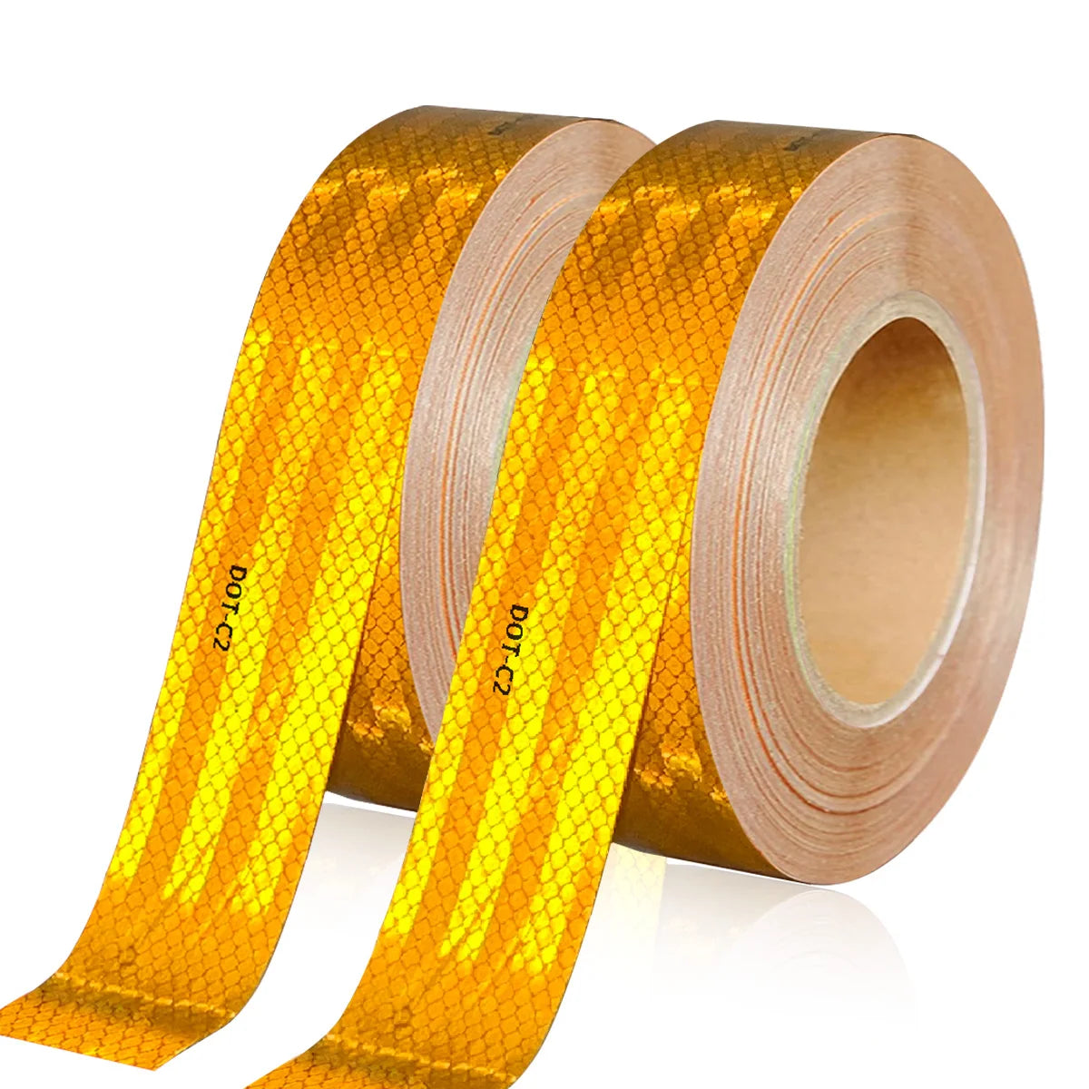 DOT-C2 Reflective Safety Tape Yellow Conspicuity Waterproof Reflector Sticker For Vehicles Trailers Boats Sign
