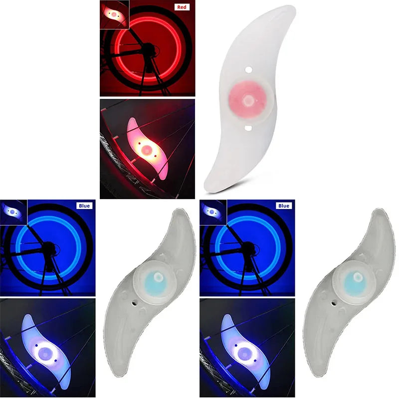 1-3PCS Bike Wheel Spoke Light Tire Lights 3 Mode LED Tyre Tire Flash Lamp Bike Safety Warning Easy to Install MTB  Accessories