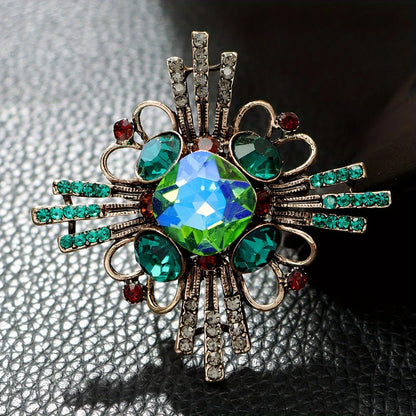 Baroque-Style Luxury Vintage Cross Brooch for Men and Women, Jewelry, Fashion Accessories, Wedding and Party Gifts