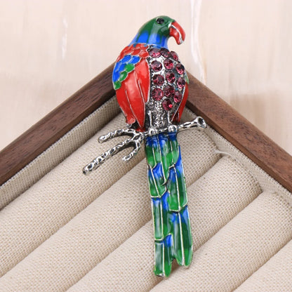 Baroque Luxury Parrot Design Brooch for Men and Women, Jewelry, Fashion Accessories, Couple's Gift, Holiday Party Gift