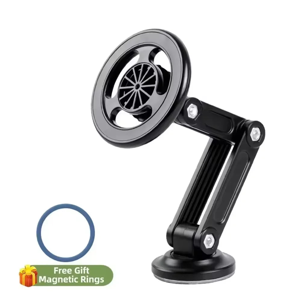 Multifunctional Magnetic Car Mount 360° Rotating Foldable Magnetic Mount for Car Navigation