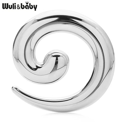 Wuli&baby Stainless Steel Geometric Brooches For Women 2-color Simple Style Brooch Pins Gifts