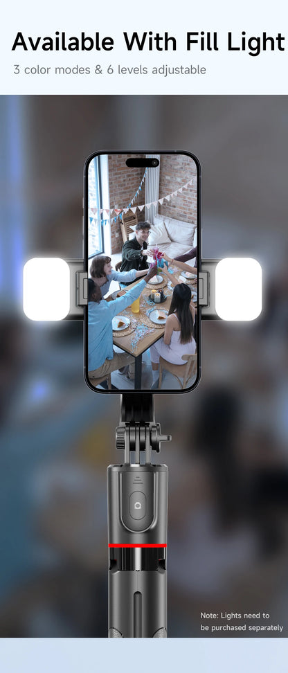 F15 with Wireless Remote 68 Inch Selfie Stick Phone Desktop Stand Tripod for Iphone Android Smartphone Shooting Vlog
