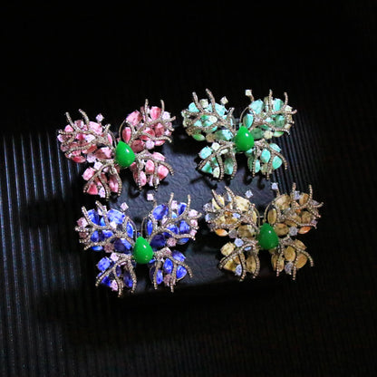 SKEDS High-quality luxury crystal butterfly brooch women's corsage pin coat accessory insect brooch banquet and wedding jewelry