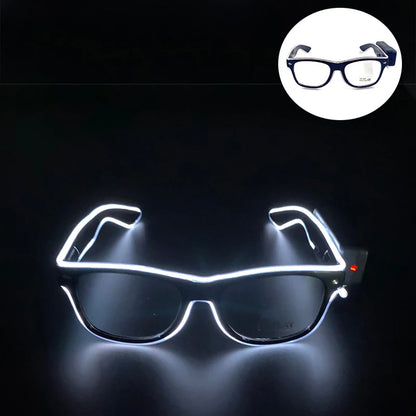 New Cool Wireless Glowing LED Light Up Glasses For Rave Festival Party Luminous Neon Mosaic Sunglasses club disco Eye Glasses