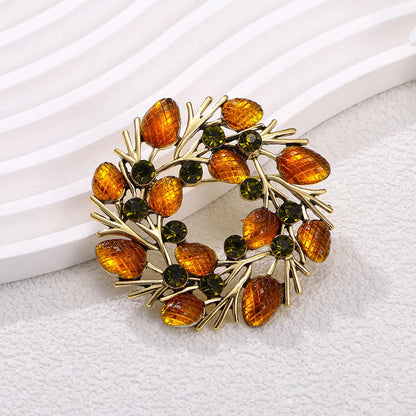 Elegant and Beautiful Watermelon Apple Durian Mulberry Fruit Design Brooch Pin for Men and Women Clothing Accessories