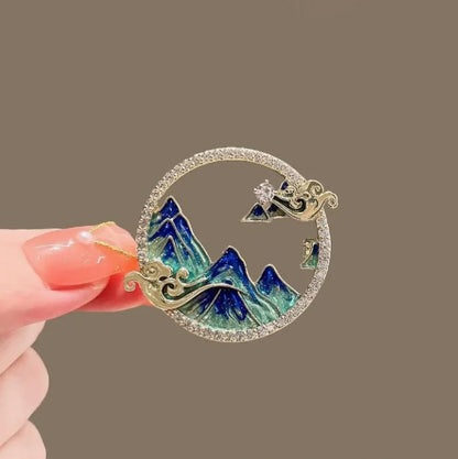 New Fashion Angel Wing Brooches Lady Elegant Exquisite Magpie Versatile Brooch Pins Best Party Gift Jewelry