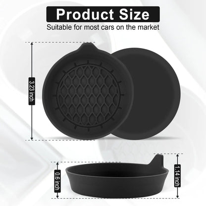 2/4pcs Car Cup Holder Coaster Silicone Cup Holder Insert Universal Non-Slip Cup Holders Car Accessories Interior Silent Cup Pad