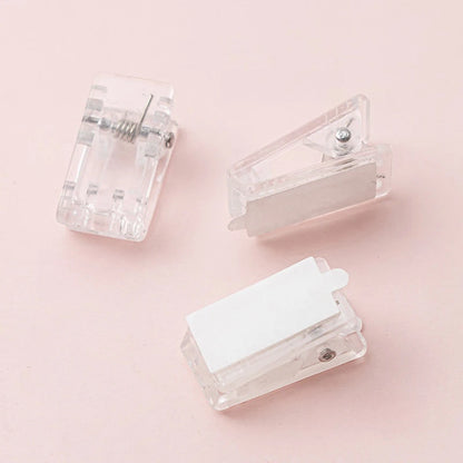 10Pcs Self-Adhesive Clips Plastic Clear Wall Clips Sticky Hanging Photo Clips Poster Clips For Office Home Poster Photo