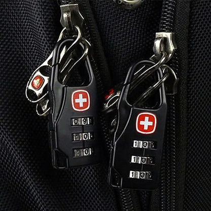 3pcs Outdoor Backpack Handbag Zipper Lock Anti Theft Portable Mini Combination Code Number Lock for Travel Backpack Accessories