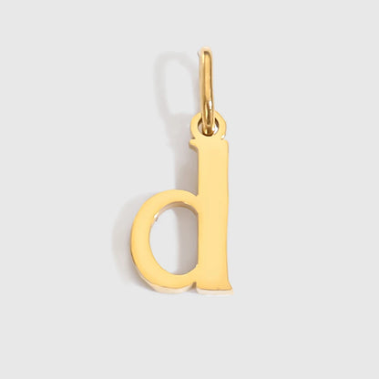 eManco Stainless Steel Cut 26 Letters Charm DIY Women's Necklace Bracelet Jewelry Making Factory Direct Sales