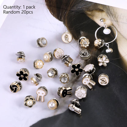 20pcs/Lot Button Brooch Prevent Accidental Exposure Buttons Brooch Badge Cufflinks Button Detachable Buttons Sewing Accessories
