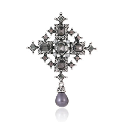 High fashion pins court vintage crystal brooch fashion pendant wedding women's brooch pin jewelry gifts
