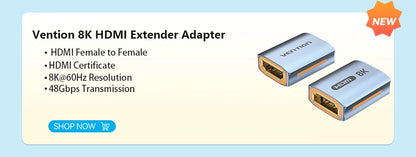 Vention HDMI Adapter 90 270 Degree Right Angle Male to Female Converter 4K HD Connector for HDTV PS4 Lptop TV Box HDMI Extender