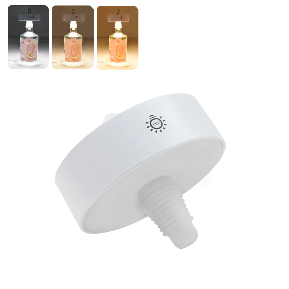 Wine Head Lamp Embedded Bar Restaurant Living Room RGB Dimming Decoration Wine Bottle Table Lamp Atmosphere Light Night Light