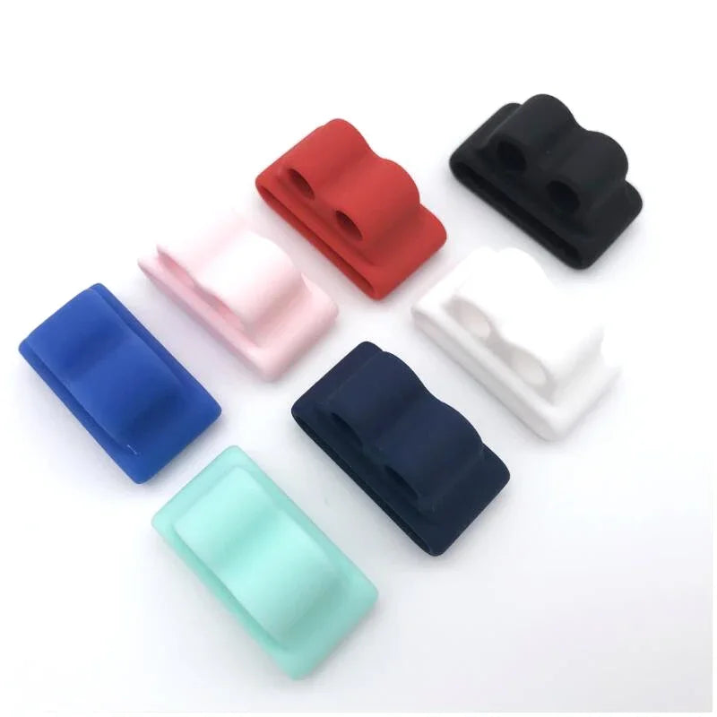 For AirPods Silicone Stand Holder Bluetooth Earphone Apple I7 Earphones Earbud Holder Clip for Apple Watch Anti-lost